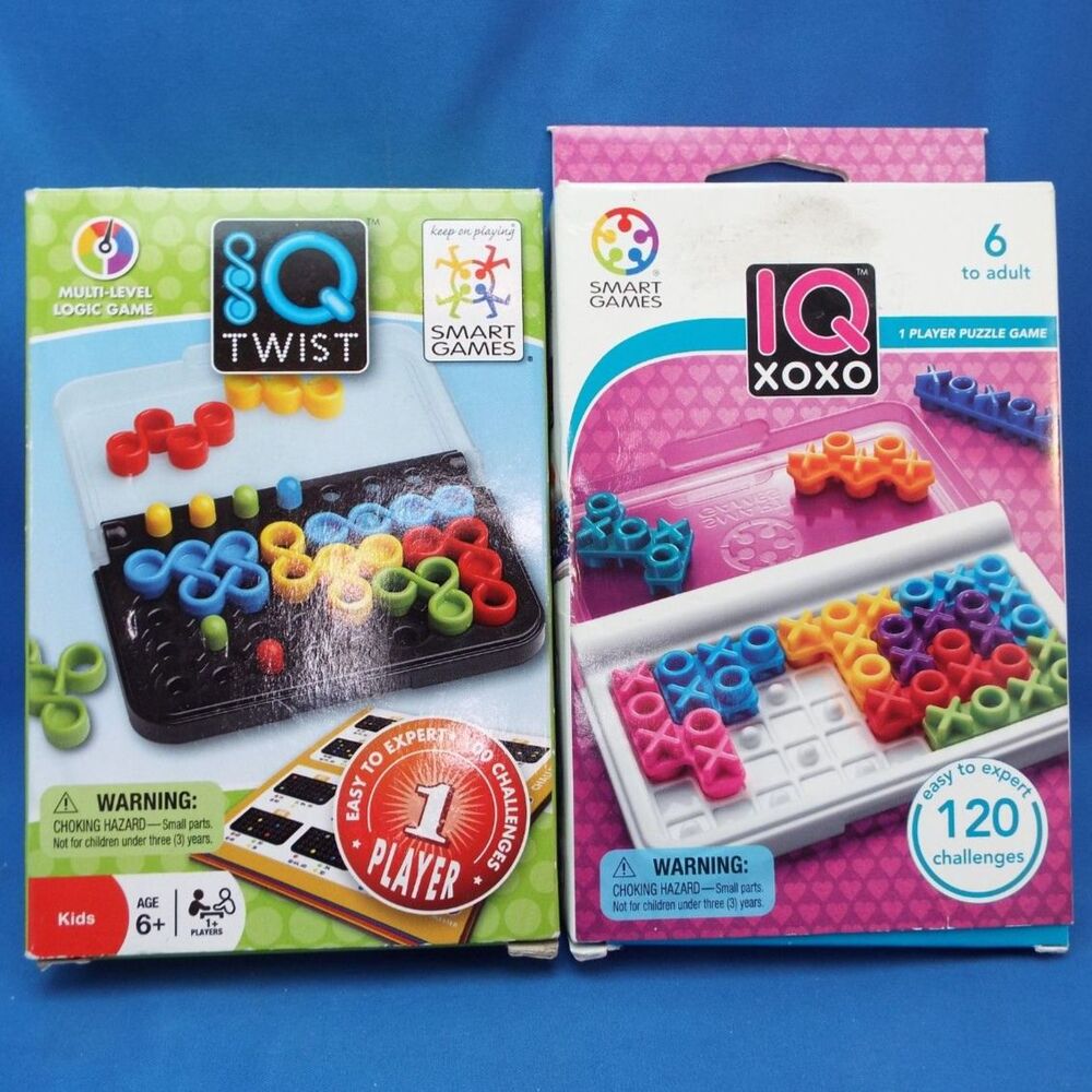 Smart Games IQ Twist IQ XOXO Logic Puzzle Travel Games